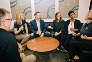 Spark Connected. Wireless power. Team Social with Ken Moore, CEO, Lexi Moore, Marina Wolf and Shamara Dassanayake. Dallas, TX
