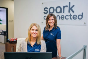 Spark Connected. Wireless power. Marina Wolf and Lexi Moore.