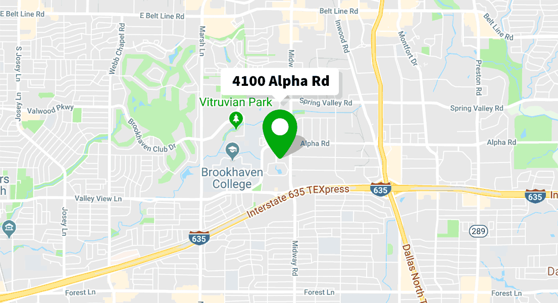 4100 Alpha Road #1110, Dallas, TX 75244 - Spark Connected Headquarters